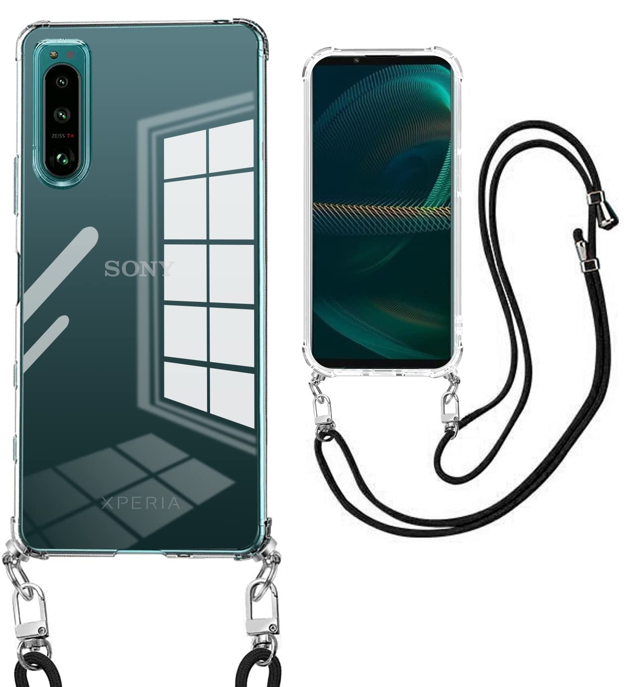 Amazon.co.jp: weiaoluo Xperia 5 III ケース ショルダー 耐衝撃クリア